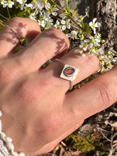 Load image into Gallery viewer, Faceted Garnet Ring size 10