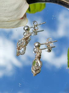Herkimer Diamond Threader Earrings AND MORE~ Gold and Sterling