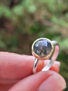 Moss Agate Ring Size 9