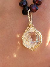 Load image into Gallery viewer, Monroe ~ Herkimer Diamond in 14k Gold