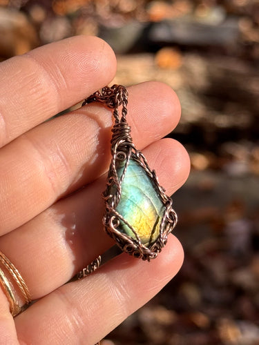 Tear drop Labradorite Druid