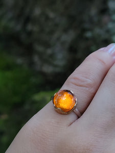 Baltic Amber Medieval Ring II- Size 4.5