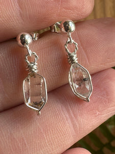 Herkimer Diamond Threader Earrings AND MORE~ Gold and Sterling