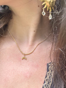 Lil Gold Moons~ layering chokers