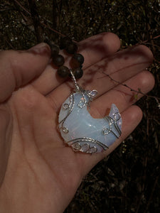 Fae Crescent Moon ~ Sterling