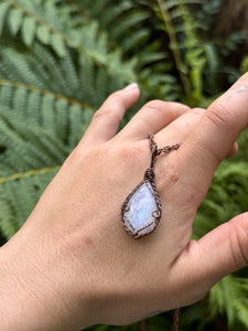 Icey Moonstone Theia Pendant