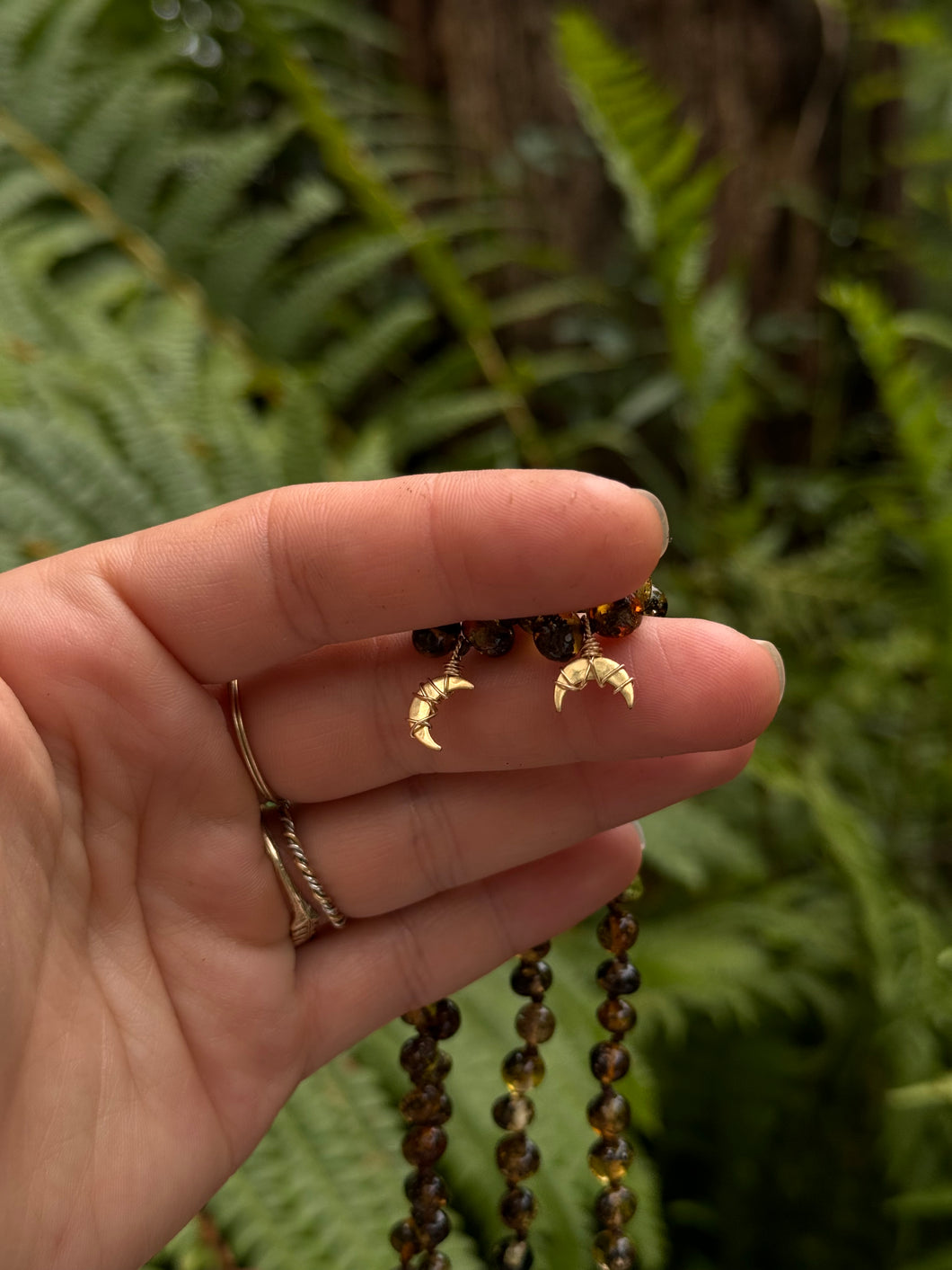 14k Gold Moon Chokers