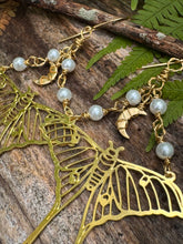 Load image into Gallery viewer, Moon Dazed Moth Earrings