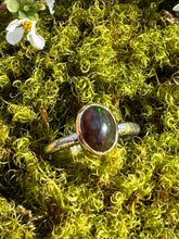 Load image into Gallery viewer, Black Opal Eye Ring size 5.5