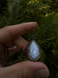 Icey Moonstone Theia Pendant