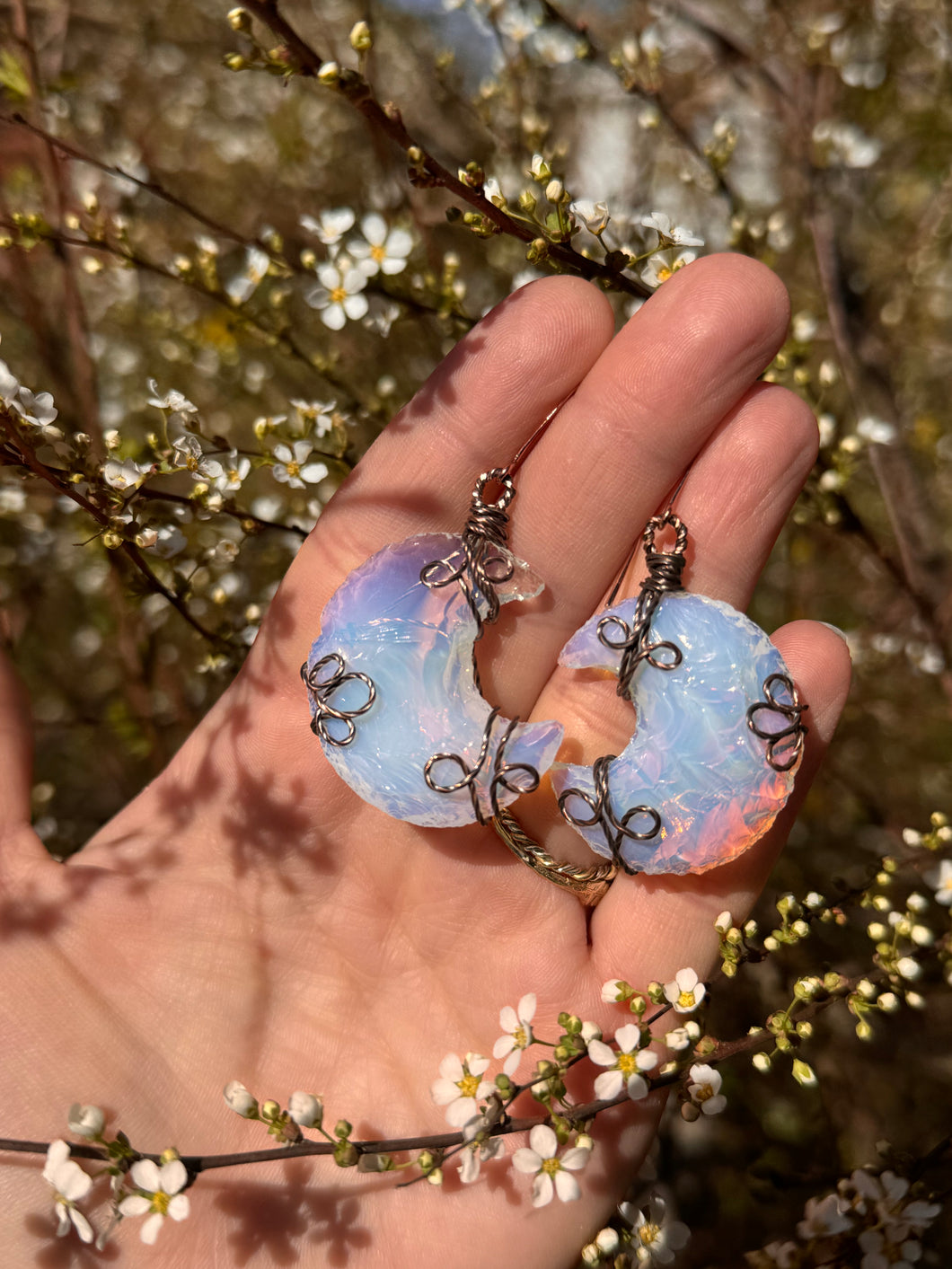 Fae Crescent Moon Earrings