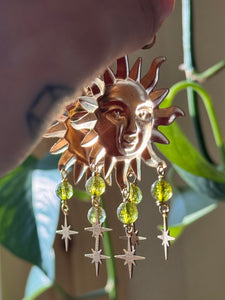 Helios Sun Earrings ~ multi gem options