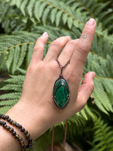 Load image into Gallery viewer, Large Malachite Theia Pendant