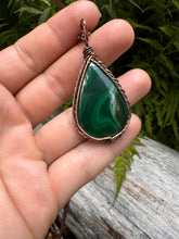 Load image into Gallery viewer, Large Malachite Theia Pendant