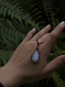 Icey Moonstone Theia Pendant