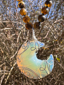 Fae Crescent Moon ~ Sterling