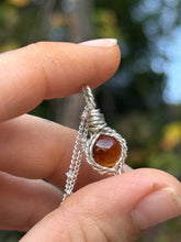 Load image into Gallery viewer, Holly Jolly Garnet mini in solid sterling