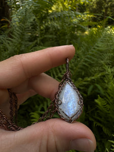 Icey Moonstone Theia Pendant