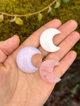 Load image into Gallery viewer, Fae Crescent Moons ~ multi stones available
