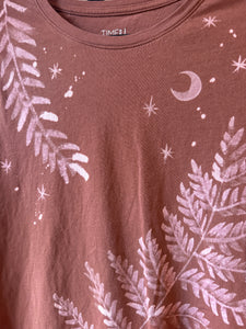 Fern & Moon long sleeve painted top size M