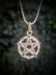 Sterling Charm Necklace~ Pentacle