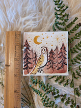 Load image into Gallery viewer, Moon Painting ~ owl mini