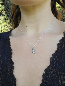 Sterling Charm Necklace~ Om